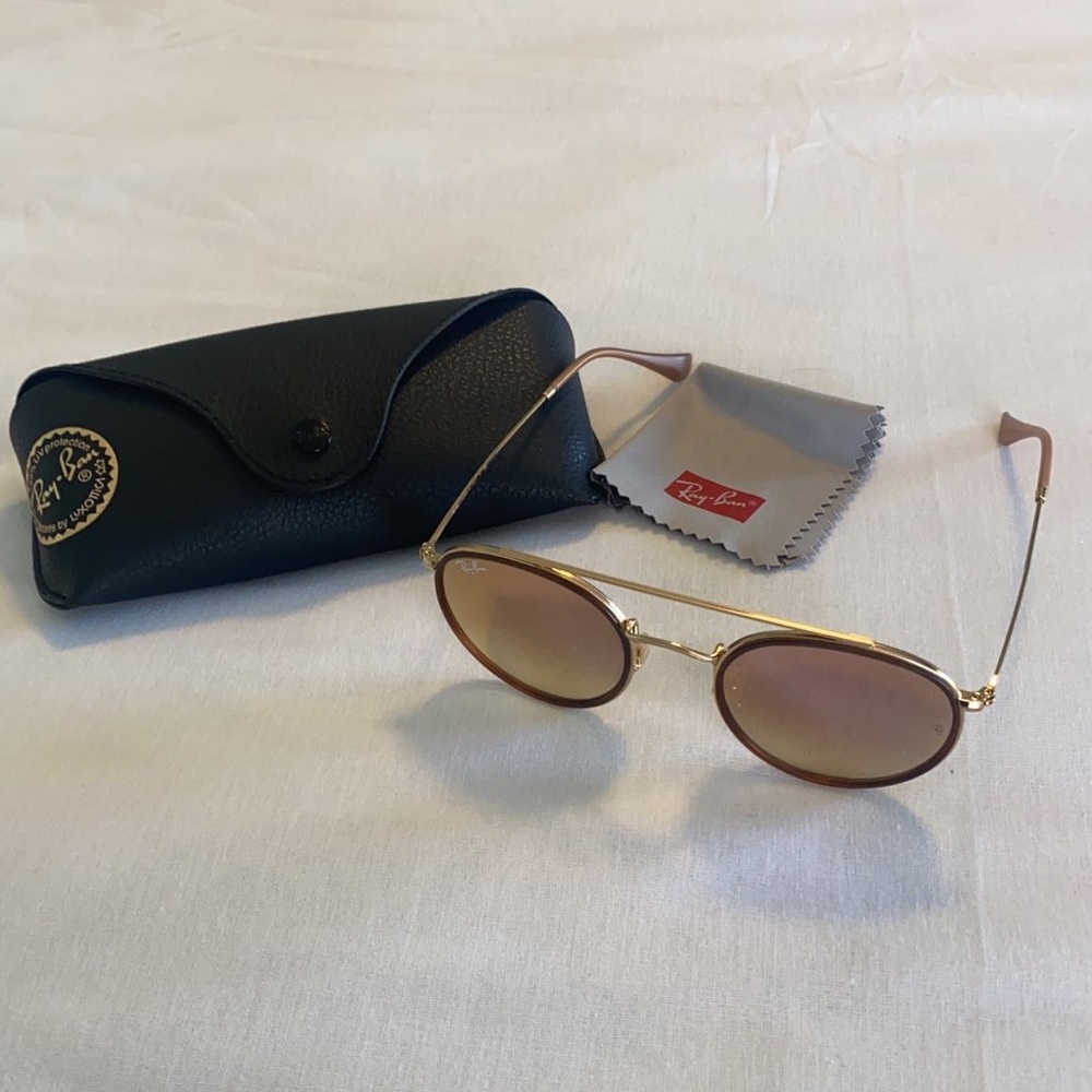 Round double bridge Raybans - Picture 2 of 2